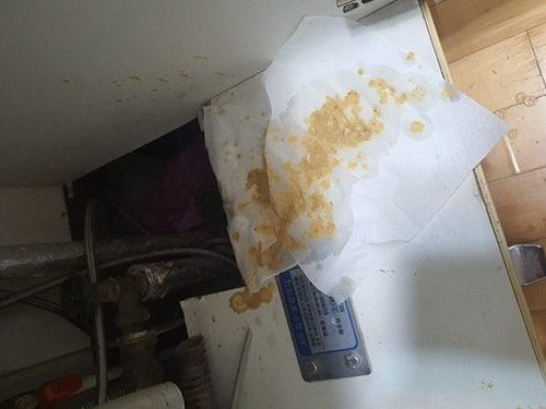 부여군 하수구막힘 욕실 배수구 주변을 살펴보는 점검 장면